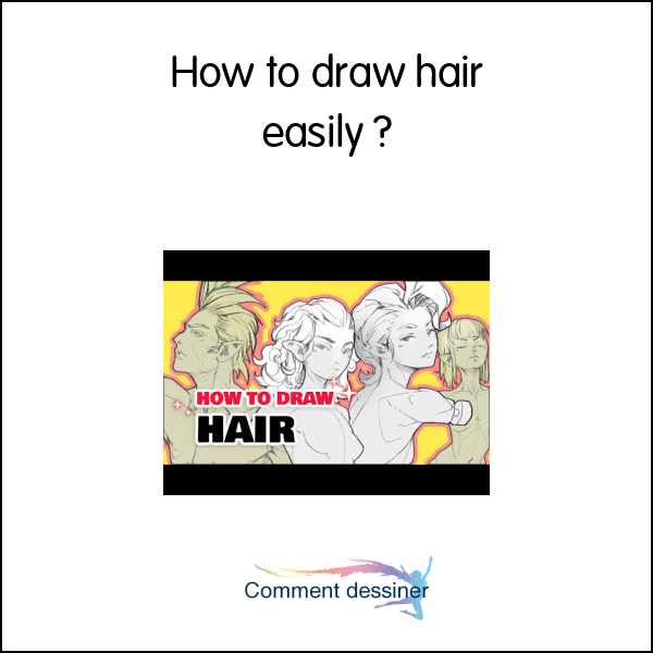 How to draw hair easily